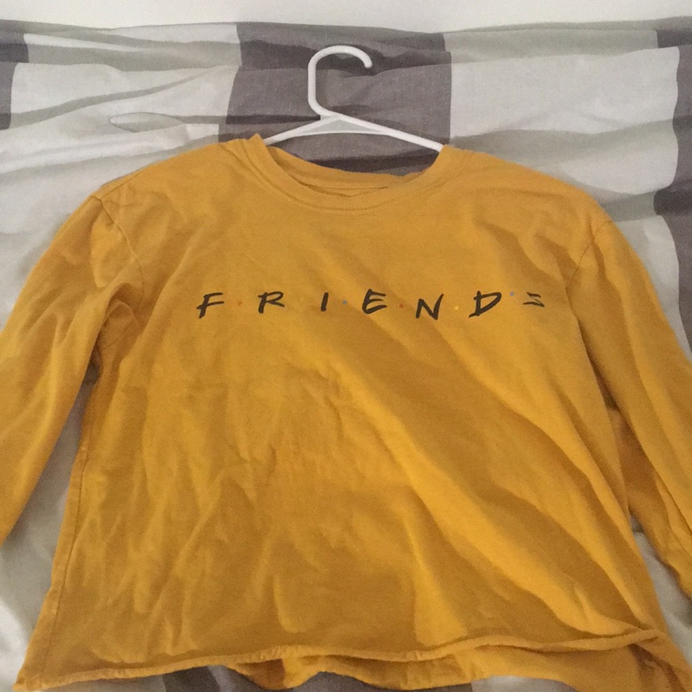 Mustard long-sleeve F.R.I.E.N.D.S. T-shirt